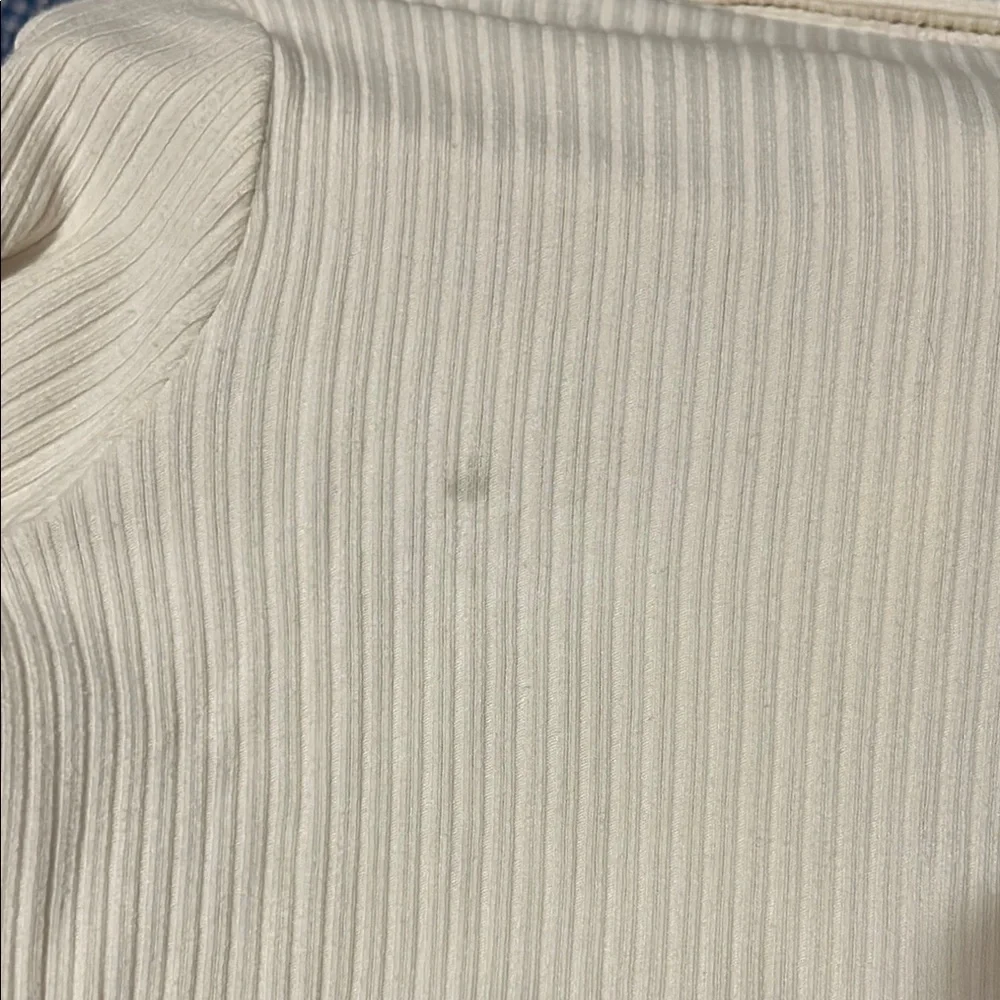 Reformation White Button-Up Ribbed Top - Picture 3 of 7